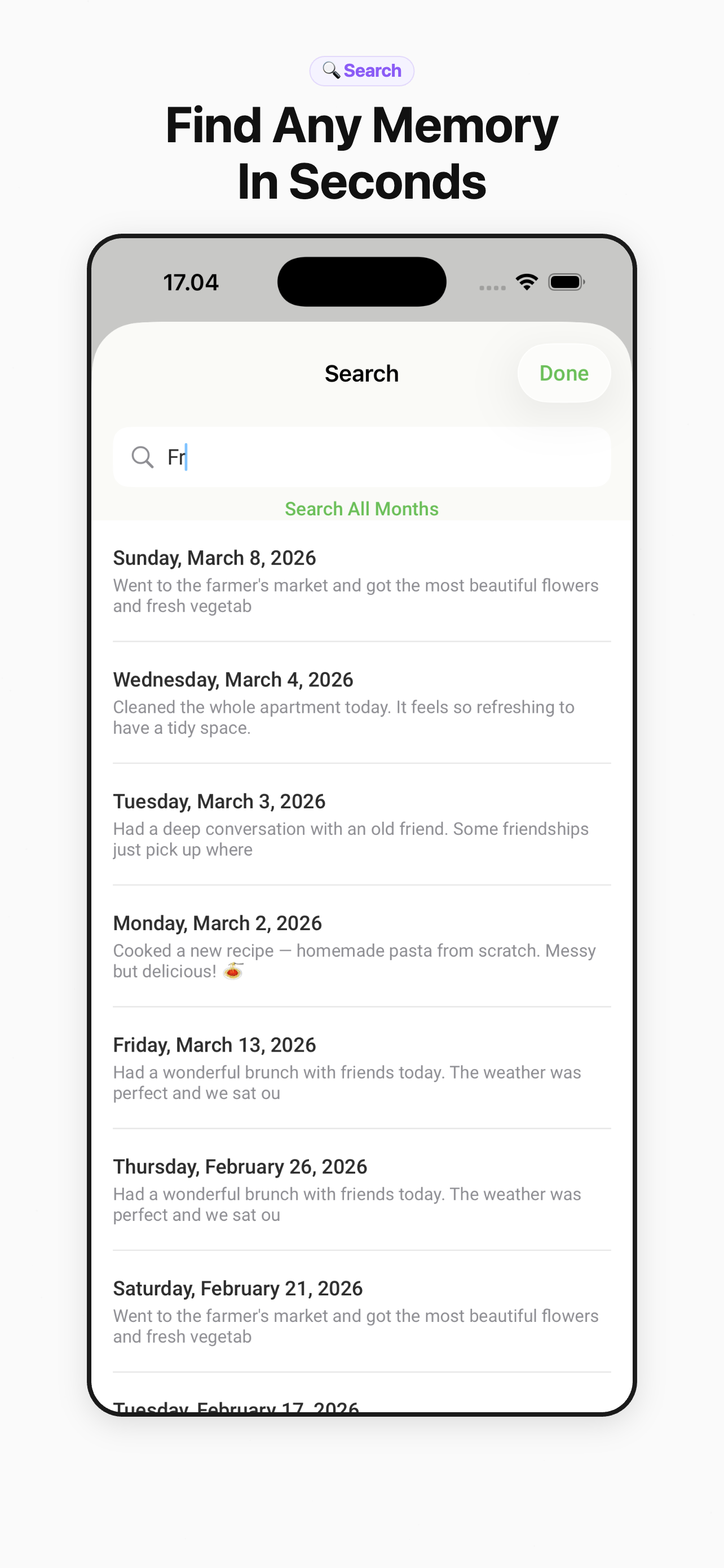 NoDiary Search