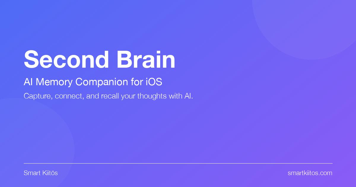 Second Brain — AI memory companion