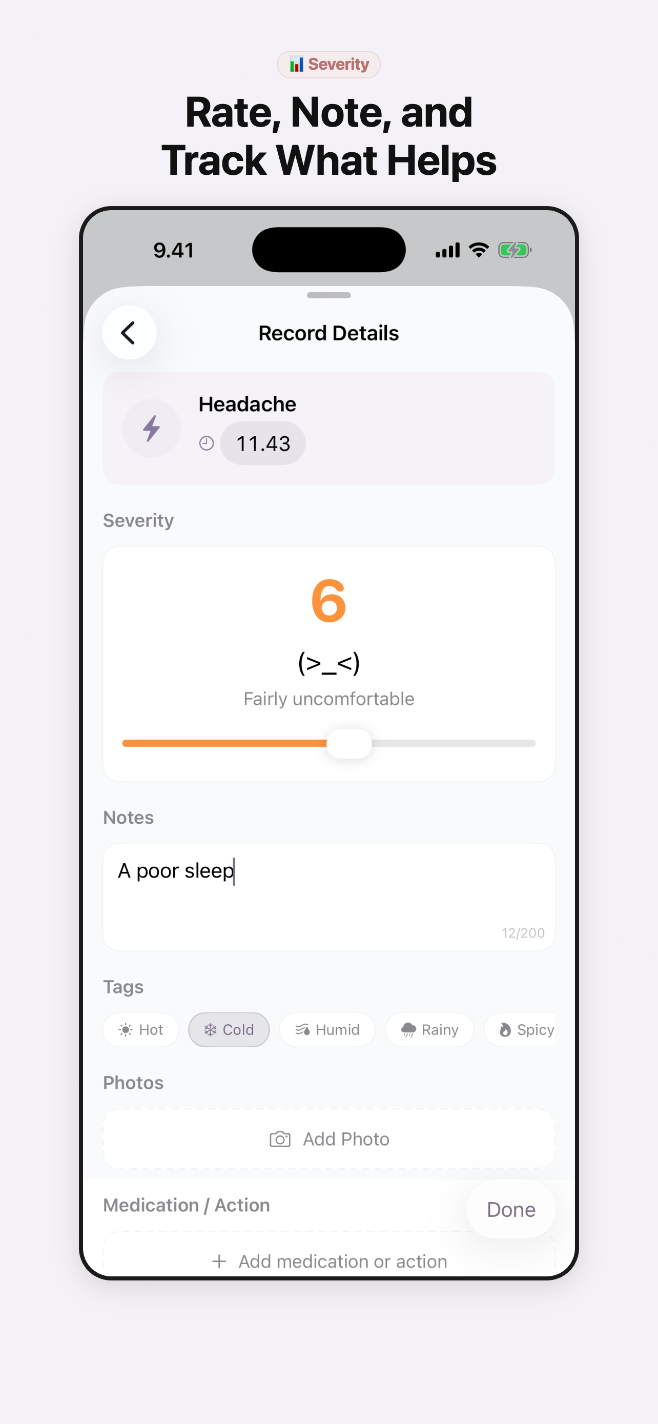 Symptio - Severity assessment